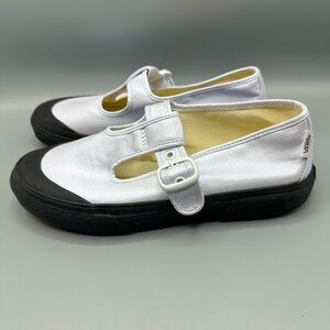 VANS Style 93 Coated Canvas True White Mary Jane Sneakers